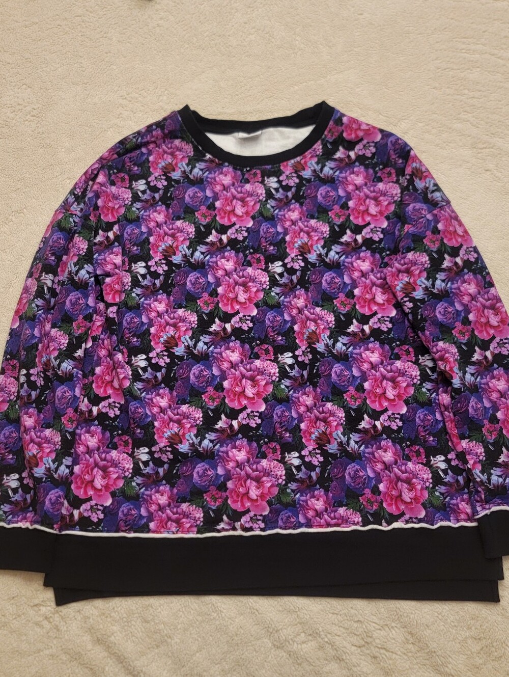 Bums And Rose "Midnight Bloom" Limited Edition Bamboo Crew Neck Sweatshirt